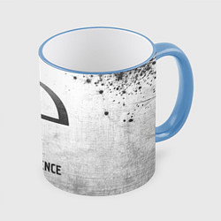 Кружка 3D Evanescence - white gradient, цвет: 3D-небесно-голубой кант