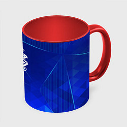 Кружка 3D Nickelback blue poly, цвет: 3D-белый + красный
