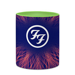 Кружка 3D Foo Fighters red energy, цвет: 3D-белый + светло-зеленый — фото 2