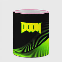 Кружка 3D Doom абстракция кислотная, цвет: 3D-розовый кант — фото 2