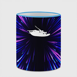 Кружка 3D Papa Roach neon energy, цвет: 3D-небесно-голубой кант — фото 2