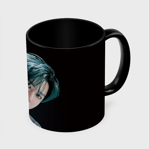 Кружка цветная Stray Kids Changbin Giant concept / 3D-Белый + черный – фото 1