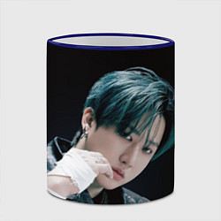 Кружка 3D Stray Kids Changbin Giant concept, цвет: 3D-синий кант — фото 2