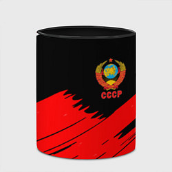 Кружка 3D СССР краски абстрактные текстура, цвет: 3D-белый + черный — фото 2