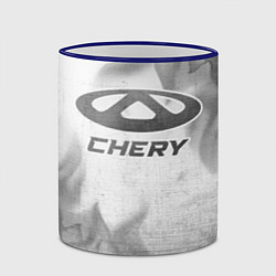 Кружка 3D Chery - white gradient, цвет: 3D-синий кант — фото 2