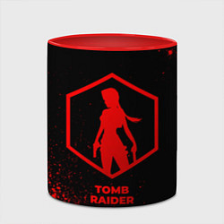 Кружка 3D Tomb Raider - red gradient, цвет: 3D-белый + красный — фото 2