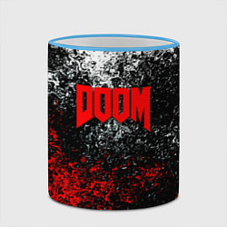 Кружка 3D Doom брызги красок, цвет: 3D-небесно-голубой кант — фото 2