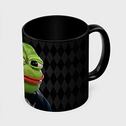 Кружка 3D Pepe - its my dudes, цвет: 3D-белый + черный