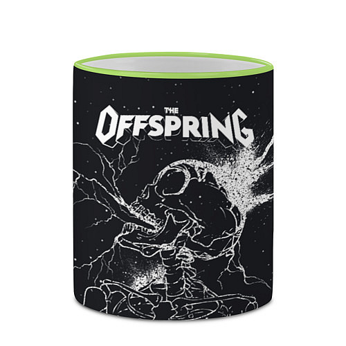 Кружка цветная The offspring Supercharged / 3D-Светло-зеленый кант – фото 2