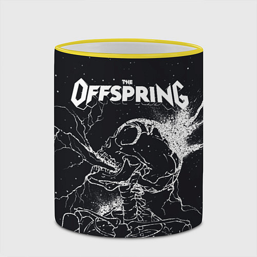 Кружка цветная The offspring Supercharged / 3D-Желтый кант – фото 2