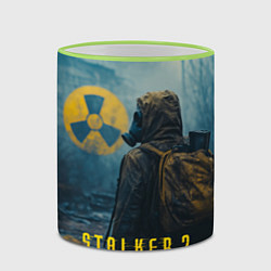 Кружка 3D Stalker 2 зараженная зона, цвет: 3D-светло-зеленый кант — фото 2