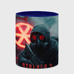 Кружка 3D Stalker 2 зараженная зона, цвет: 3D-белый + синий — фото 2