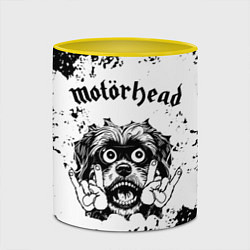 Кружка 3D Motorhead - рок пес, цвет: 3D-белый + желтый — фото 2