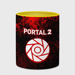 Кружка 3D Half life красные краски, цвет: 3D-белый + желтый — фото 2