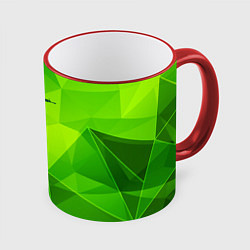 Кружка 3D Counter Strike green poly, цвет: 3D-красный кант