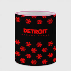 Кружка 3D Detroit become human winter steel, цвет: 3D-розовый кант — фото 2