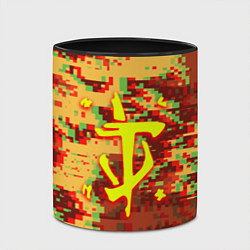 Кружка 3D Doom камуфляж глитч, цвет: 3D-белый + черный — фото 2
