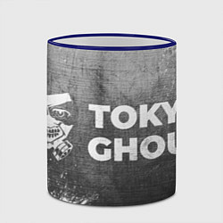 Кружка 3D Tokyo Ghoul - grey gradient по-горизонтали, цвет: 3D-синий кант — фото 2