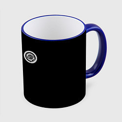 Кружка 3D Chrysler logo white, цвет: 3D-синий кант