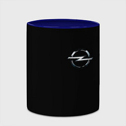 Кружка 3D Opel logo auto, цвет: 3D-белый + синий — фото 2