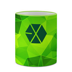 Кружка 3D Exo green poly, цвет: 3D-светло-зеленый кант — фото 2