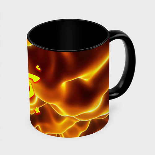 Кружка цветная Doom грозовой стиль марса / 3D-Белый + черный – фото 1