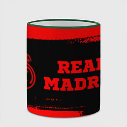 Кружка 3D Real Madrid - red gradient по-горизонтали, цвет: 3D-зеленый кант — фото 2