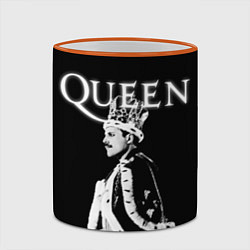 Кружка 3D Queen Freddie Mercury король, цвет: 3D-оранжевый кант — фото 2
