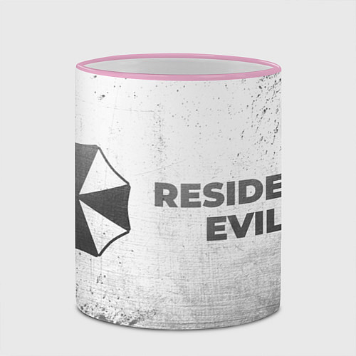 Кружка цветная Resident Evil - white gradient по-горизонтали / 3D-Розовый кант – фото 2