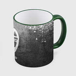 Кружка 3D Spirited Away - grey gradient, цвет: 3D-зеленый кант