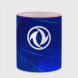 Кружка 3D Dongfeng blue poly, цвет: 3D-розовый кант — фото 2