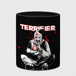 Кружка 3D Terrifier clown Art, цвет: 3D-белый + черный — фото 2