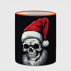 Кружка 3D Santa skull, цвет: 3D-оранжевый кант — фото 2