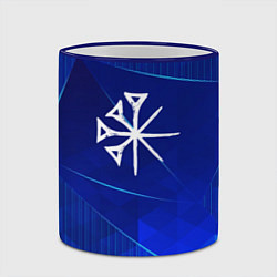 Кружка 3D Nightwish blue poly, цвет: 3D-синий кант — фото 2