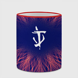 Кружка 3D Doom red energy, цвет: 3D-красный кант — фото 2