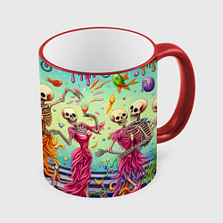 Кружка 3D Бал сатаны - сюрреализм, цвет: 3D-красный кант