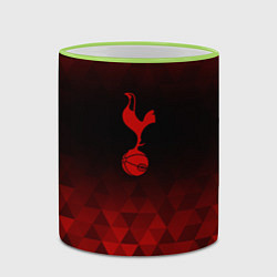 Кружка 3D Tottenham red poly, цвет: 3D-светло-зеленый кант — фото 2