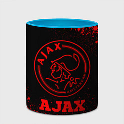 Кружка 3D Ajax - red gradient, цвет: 3D-белый + небесно-голубой — фото 2