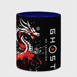 Кружка 3D Ghost of Tsushima - snowflakesv, цвет: 3D-белый + синий — фото 2