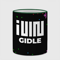 Кружка 3D Gidle конфети, цвет: 3D-зеленый кант — фото 2