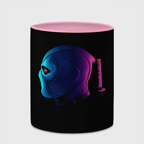Кружка цветная Neon Deadpool / 3D-Белый + розовый – фото 2