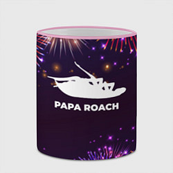 Кружка 3D Праздничный Papa Roach, цвет: 3D-розовый кант — фото 2