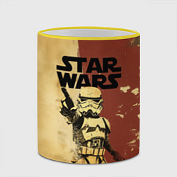 Кружка 3D Звездные войны - клон, цвет: 3D-желтый кант — фото 2