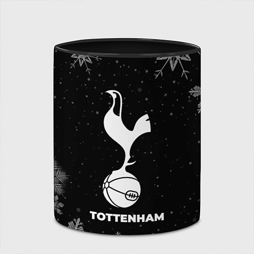 Кружка цветная Снежный Tottenham / 3D-Белый + черный – фото 2