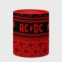 Кружка 3D ACDC christmas sweater, цвет: 3D-белый + красный — фото 2