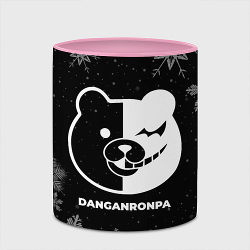 Кружка цветная Снежный Danganronpa / 3D-Белый + розовый – фото 2