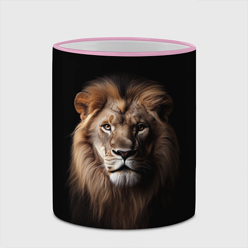 Кружка цветная Mufasa / 3D-Розовый кант – фото 2