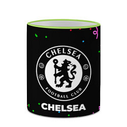 Кружка 3D Chelsea конфети, цвет: 3D-светло-зеленый кант — фото 2