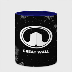 Кружка 3D Снежный Great Wall, цвет: 3D-белый + синий — фото 2