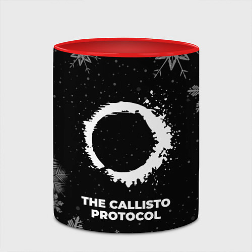 Кружка цветная Снежный The Callisto Protocol / 3D-Белый + красный – фото 2